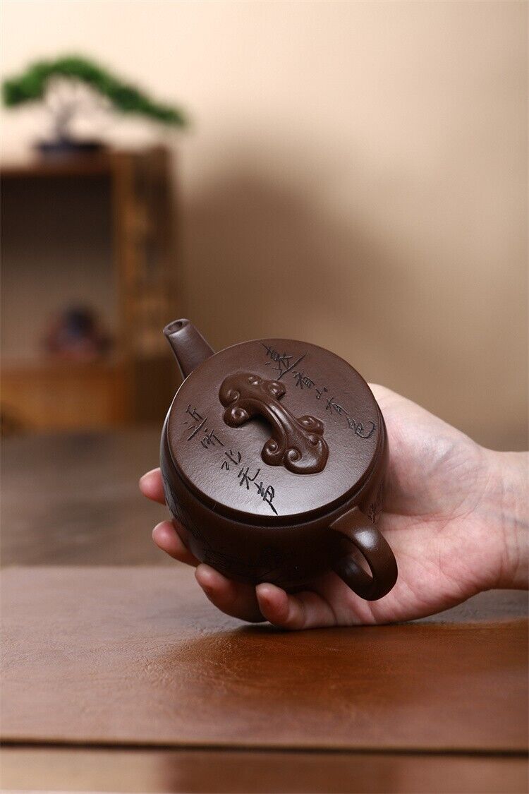 260cc chinese Yixing Handmade Zisha teapot Purple clay HanWa Gongfu Tea Pot