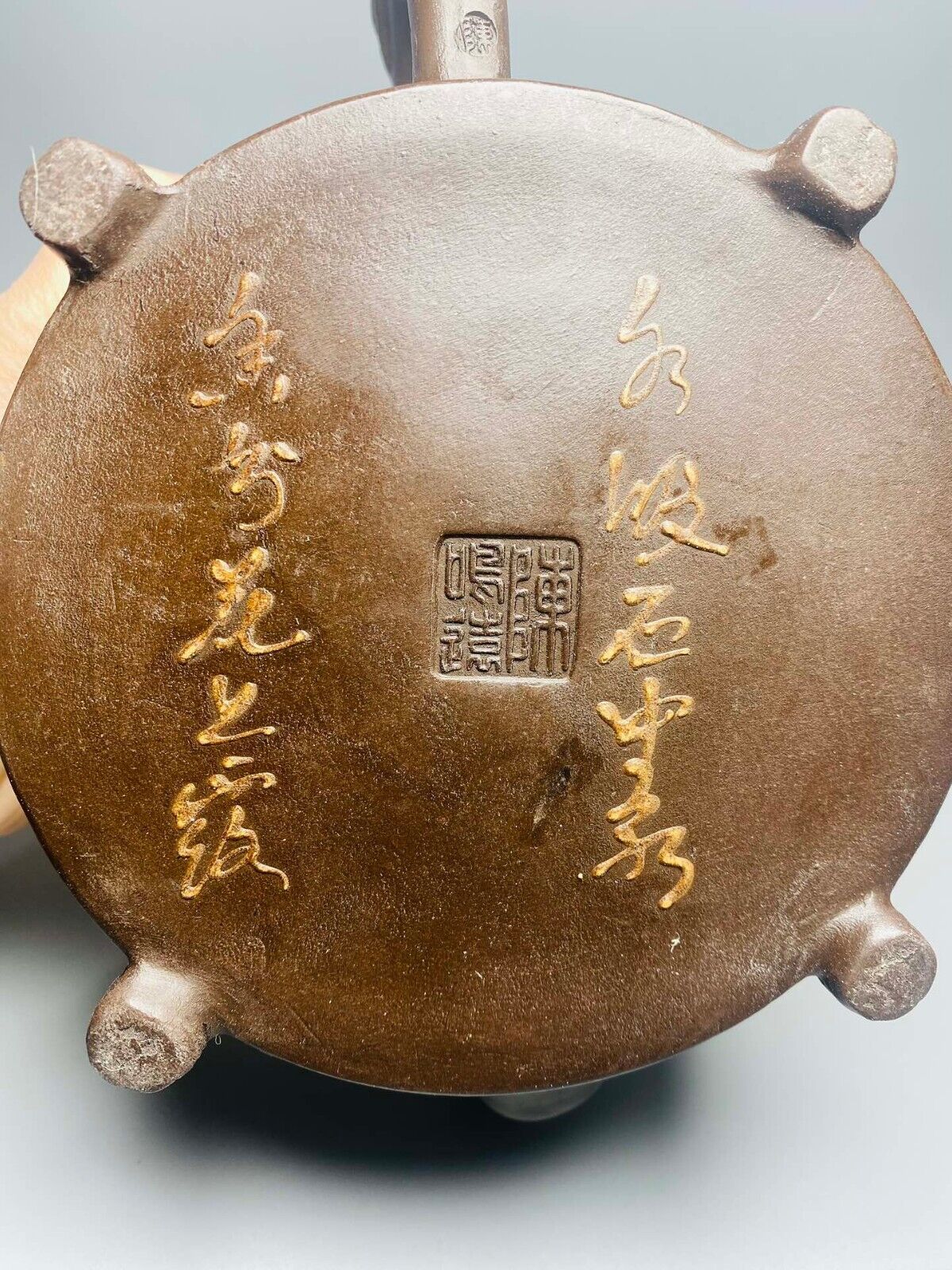 Chinese Yixing Zisha Clay Handmade Exquisite Teapot (螭龙 底款:陈鸣远 )