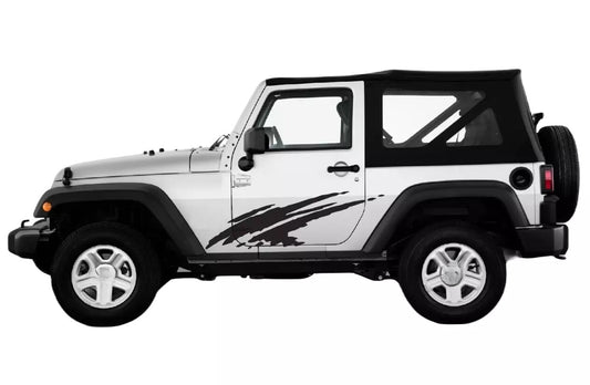 FOR Jeep Car Side Decals 2PCS Graphic Vinyl Mud Splash Car Sticker Custom Model
