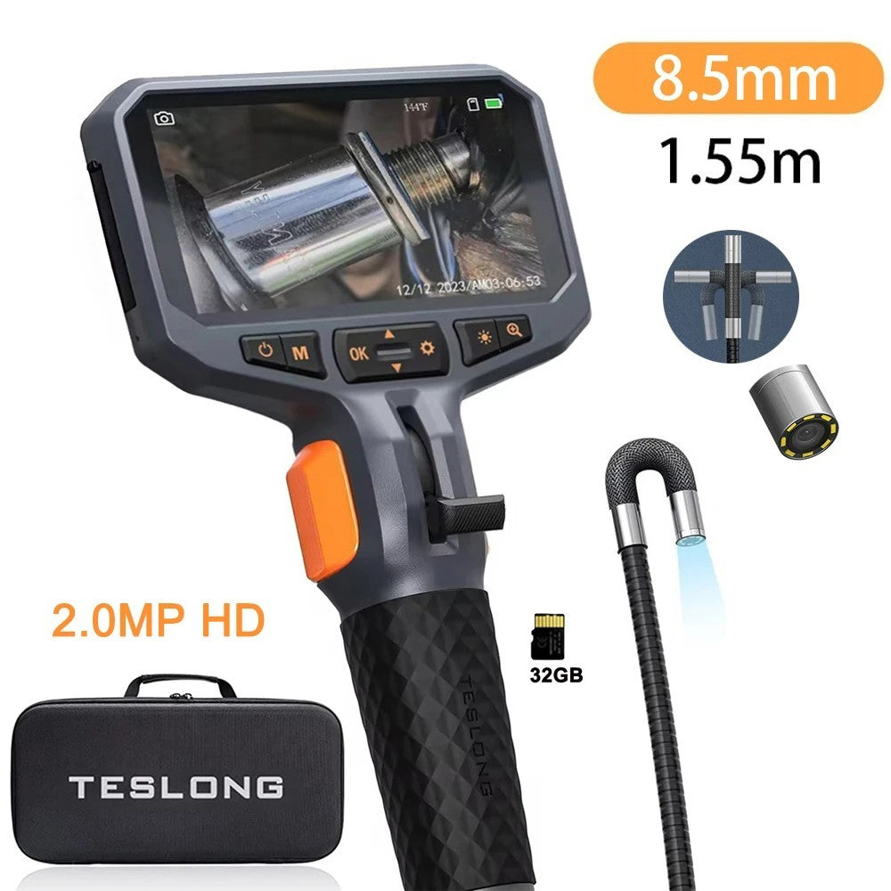 TD450S 8.5MM Articulating Borescope 1080P Inspection Camera 4.5" IPS Screen