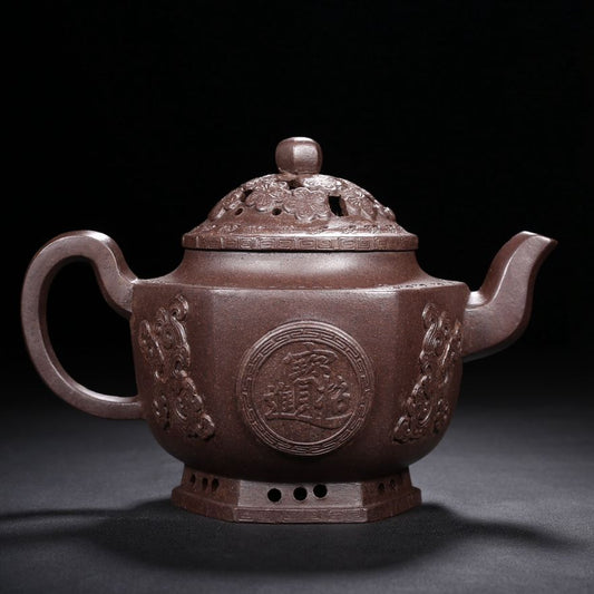 Vintage Chinese Yixing Purple Clay Teapot Zisha Ceremony Fashion Gift Teaware