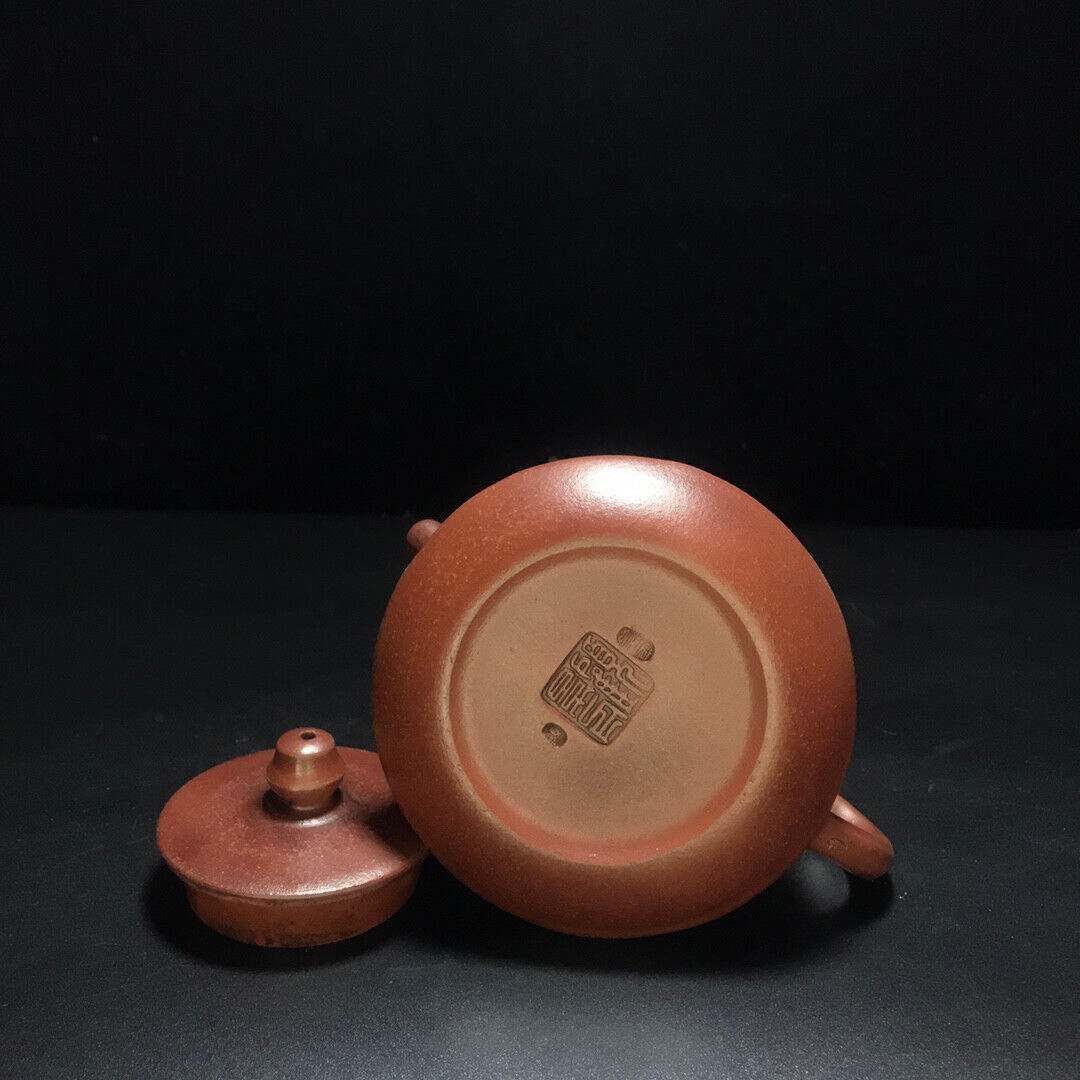 Chinese Yixing Zisha Clay Handmade Exquisite Teapot (柱础 底款:顾景舟)