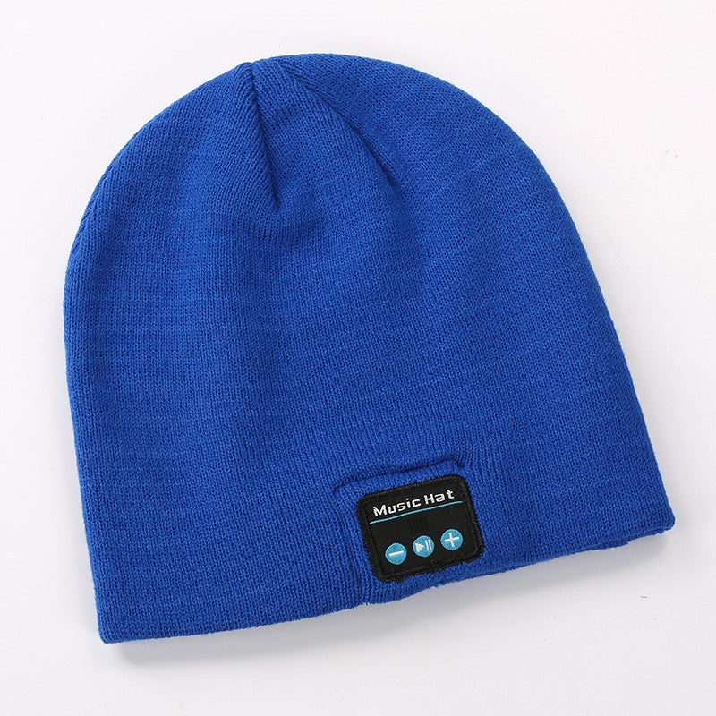 Winter Warm Wireless Bluetooth Beanie Hat Cap Headset Headphone Speaker With Mic