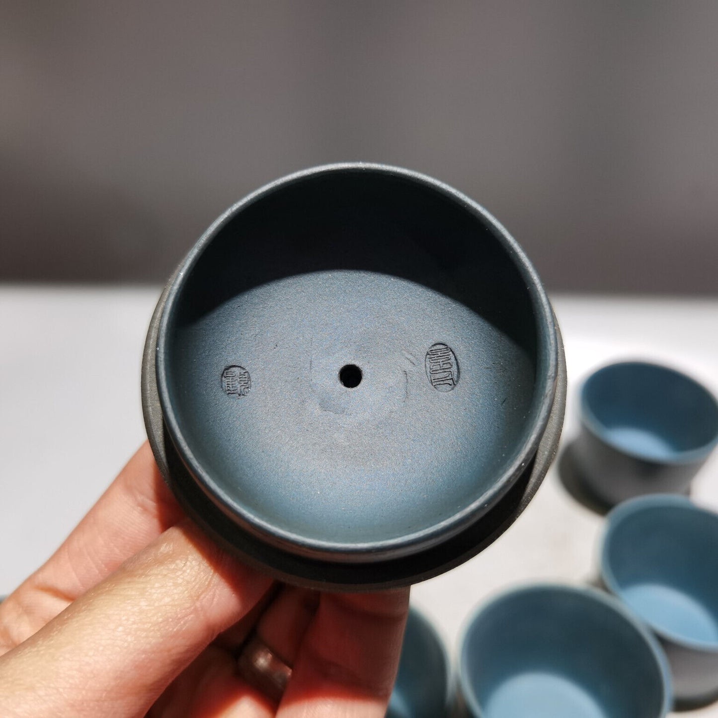 Chinese Yixing Zisha Clay Handmade Exquisite Teapot (一帆风顺套壶 底款:顾景舟)