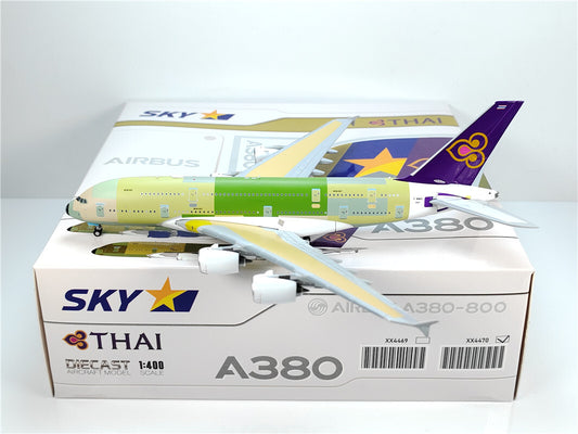 1:400 JC Wings THAI AIRBLUS A380 Passenger Airplane Diecast Aircraft Model