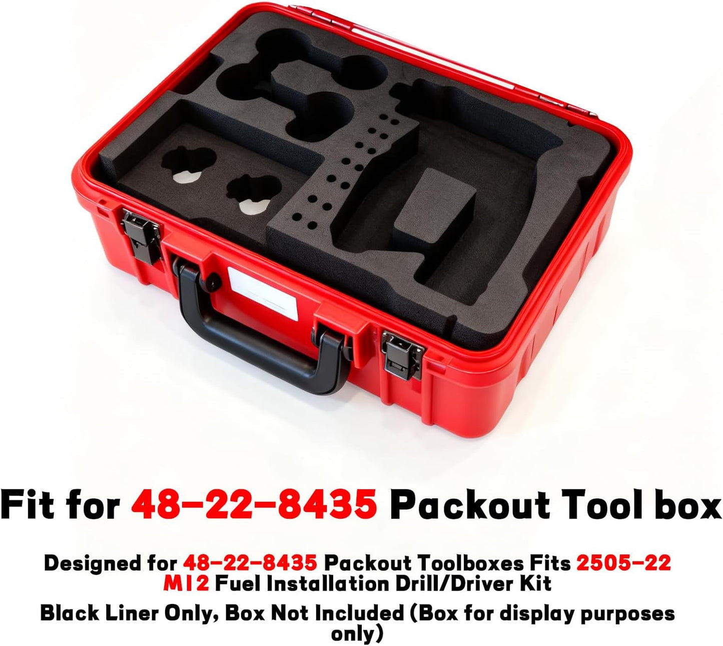 EVA Liner for Milwaukee 48-22 8435 Packout Toolbox, EVA Tool Box Liner Fit for 2