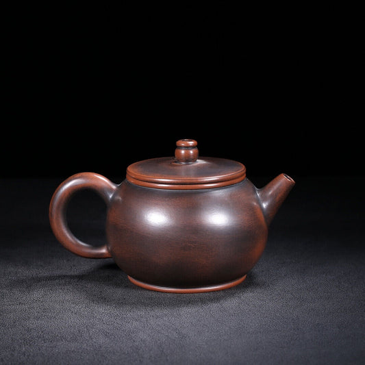 Chinese Yixing Zisha Clay Handmade Exquisite Teapot (汉瓦(窑变) 底款:周桂珍)