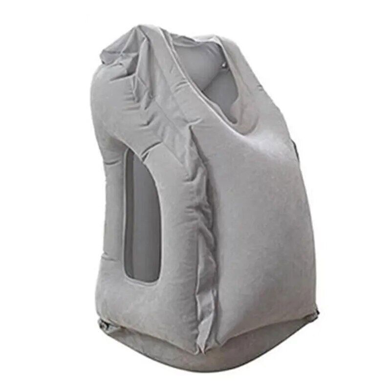 Inflatable Travel Sleeping Bag Neck Pillow Men Women Airplane Train Sleeping
