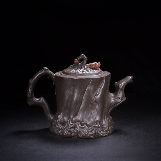 Chinese Yixing Zisha Clay Handmade Exquisite Teapot(卧虎藏龙 底款:顾景舟)