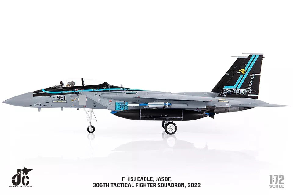 1:72 JC Wings F-15J EAGLE,JASDF306TH TACTICAL FIGHTER SQUADRON Diecast Model
