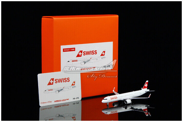 1:400 JC Wings SWISS AIRBUS A321neo Passenger Airplane Diecast Aircraft Model