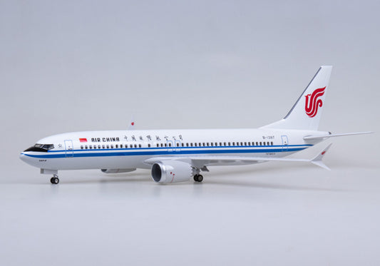 1:85 47CM AIR CHINA BOEING 737 MAX Passenger Airplane Landing gear Resin Model