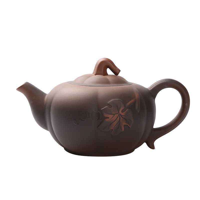 Chinese Purple Clay Pumpkin Pot Kung Fu Teapot Purple Clay Pot Creative Retro