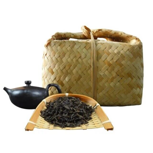 500g China Hunan Anhua Black Tea Brick Tea Fu Cha Broad Loose Leaf Handmade