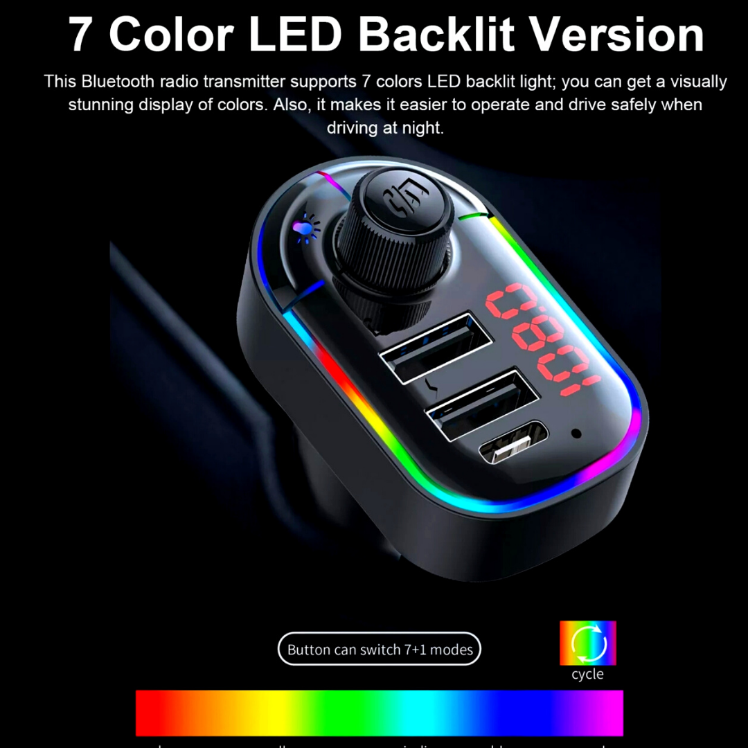 Coche Bluetooth Mp3 Inalambrico Autos kits para Adaptador de Radio Transmisor FM