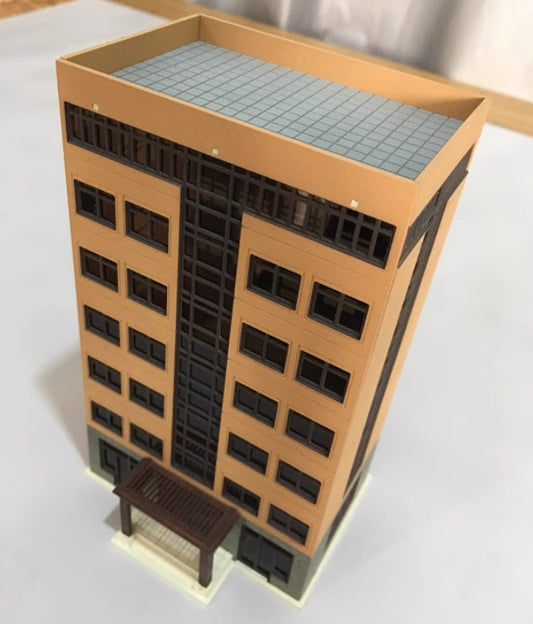 N Scale Outland Building Model Railway House 1/150 Office Building Scene Model