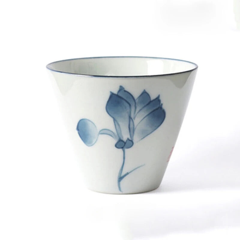 Jingdezhen Hand-painted Tea Cup Small Tea Bowl Ceramic Bowls Handmade Tea Cup