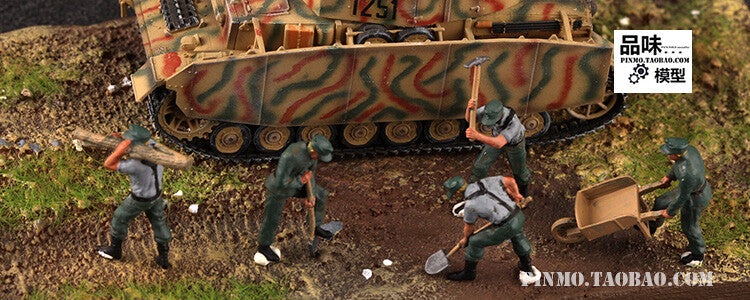 1/72 German Logistics Clearance Soldier 5 Soldier Model