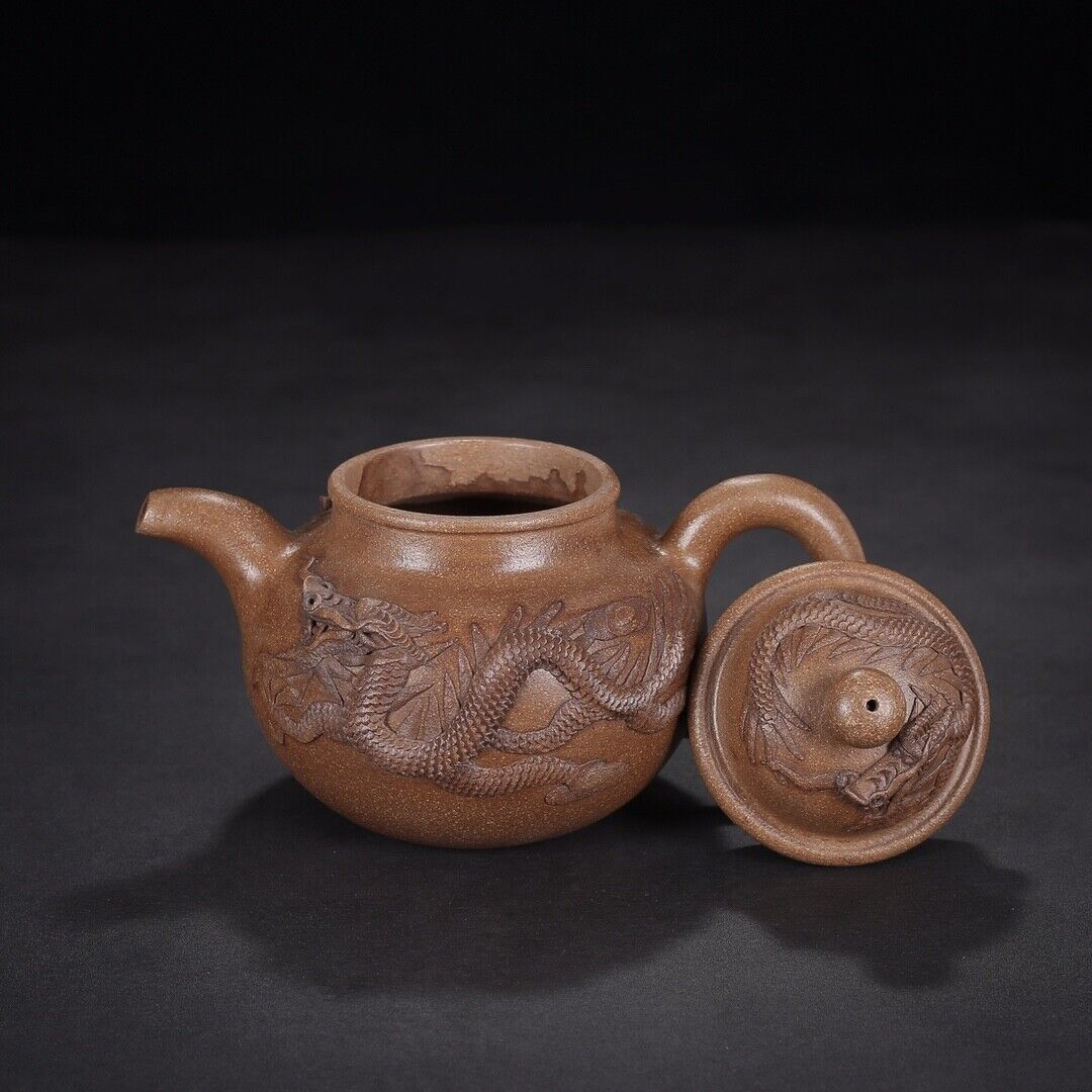 Chinese Yixing Zisha Clay Handmade Exquisite Teapo (龙行天下:时大彬)