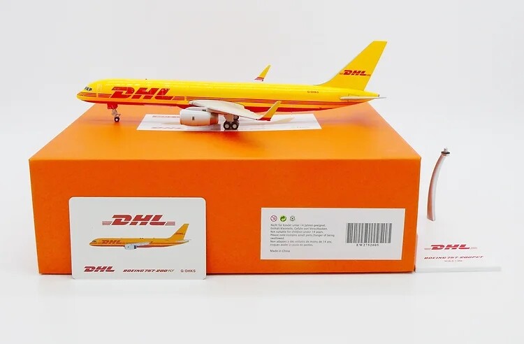 1:200 JC Wings DHL Air BOEING B757-200PCF Passenger Plane Diecast Aircraft Model