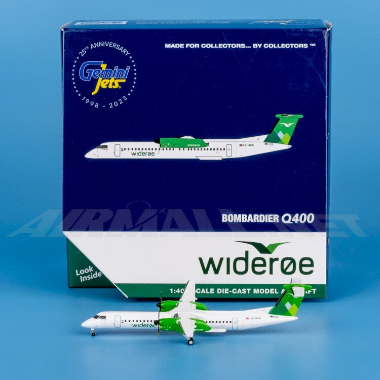 1:400 GeminiJets Widerøe Airlines Plane Bombardier Dash 8 Q400 Diecast Model
