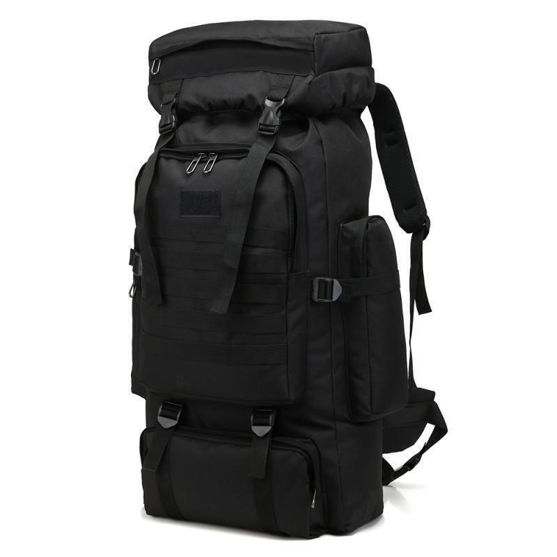 80LTactical Backpack Oxford Men Camping Hiking Hunting Bag Traveling Backpack