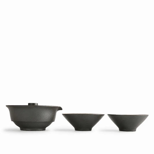 Teapot Ceramic Tea Cup Set Portable Travel Tea Set