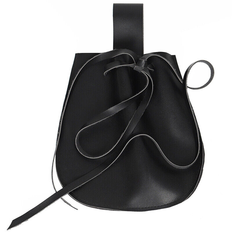 Unisex Retro Faux Leather Waist Bag Medieval Knight Cosplay Waist Purse Pouch