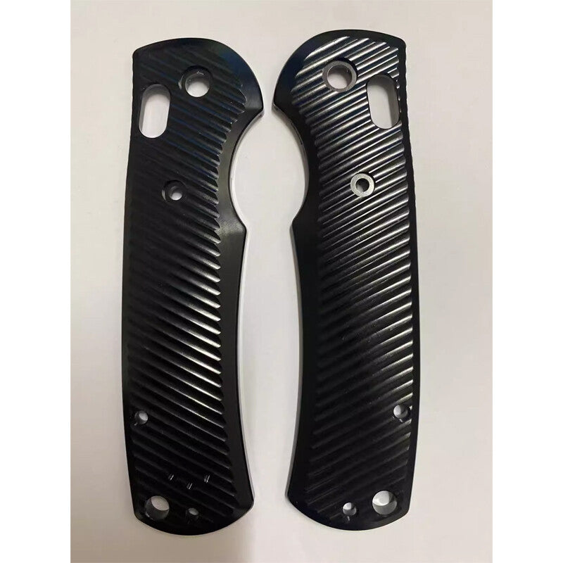 1 Pair Black Aluminum Handle Scales for Benchmade Griptilian 550/551 Knives