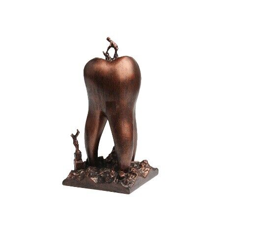 Sculptures Dental Artware Teeth Resin Craft Toys Figurines Clinic Decor 9x9x18cm