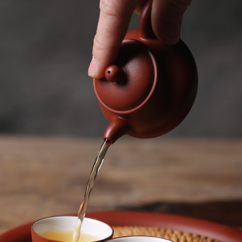 Small Tea Pot Zhu Clay Good Sealed Pot Chaozhou Real Yixing Zisha Teapots 3.4oz