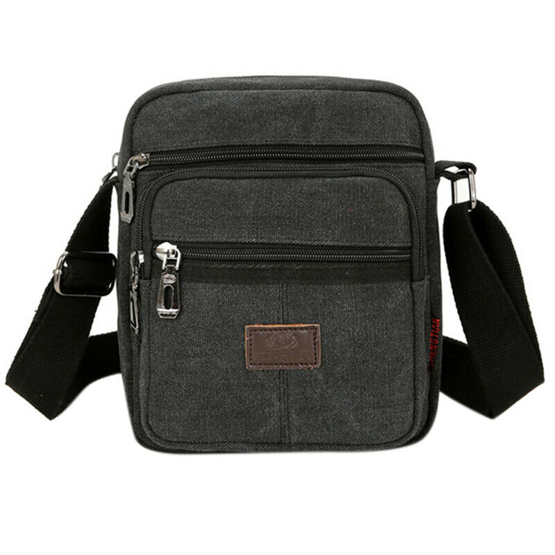 Retro Shoulder Bag Flip Casual Messenger Canvas Fashion Zipper Multifunctional