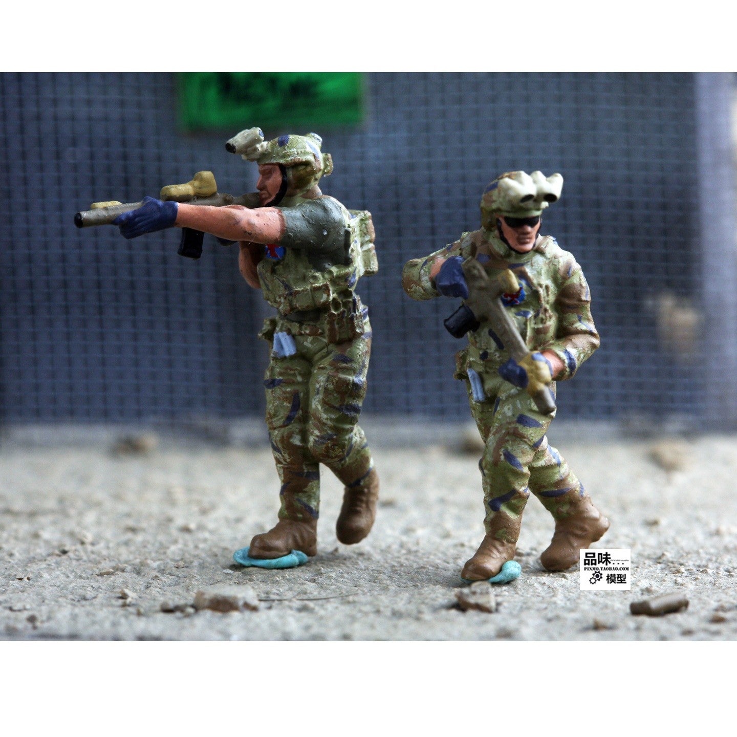 1/72 British SAS Special Air Service 6pcs Soldier Special Operations Team Model