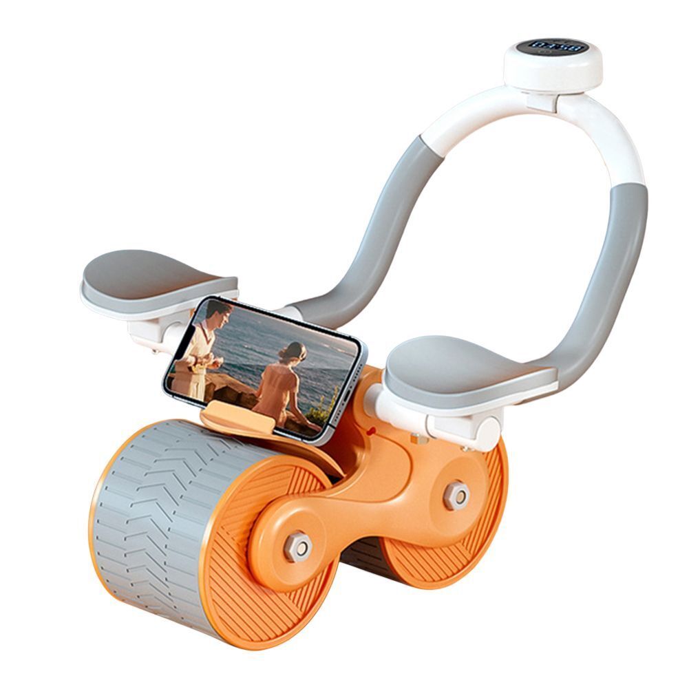 Abdomen Roller With Timer Abdominal Muscles Fitness Wheel Training Bodybuilding
