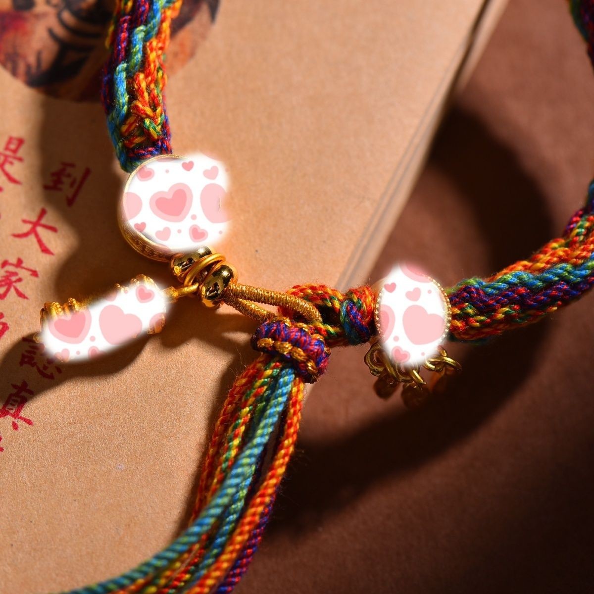 Putuo Mountain Thangka Tibetan Bracelet Five Color Wheel Hui Amulet Bracelet
