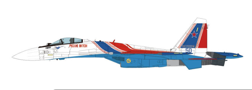 HM Su-35S Flanker E Russian Knights Blue Air and Space Force B 1/72 plane model