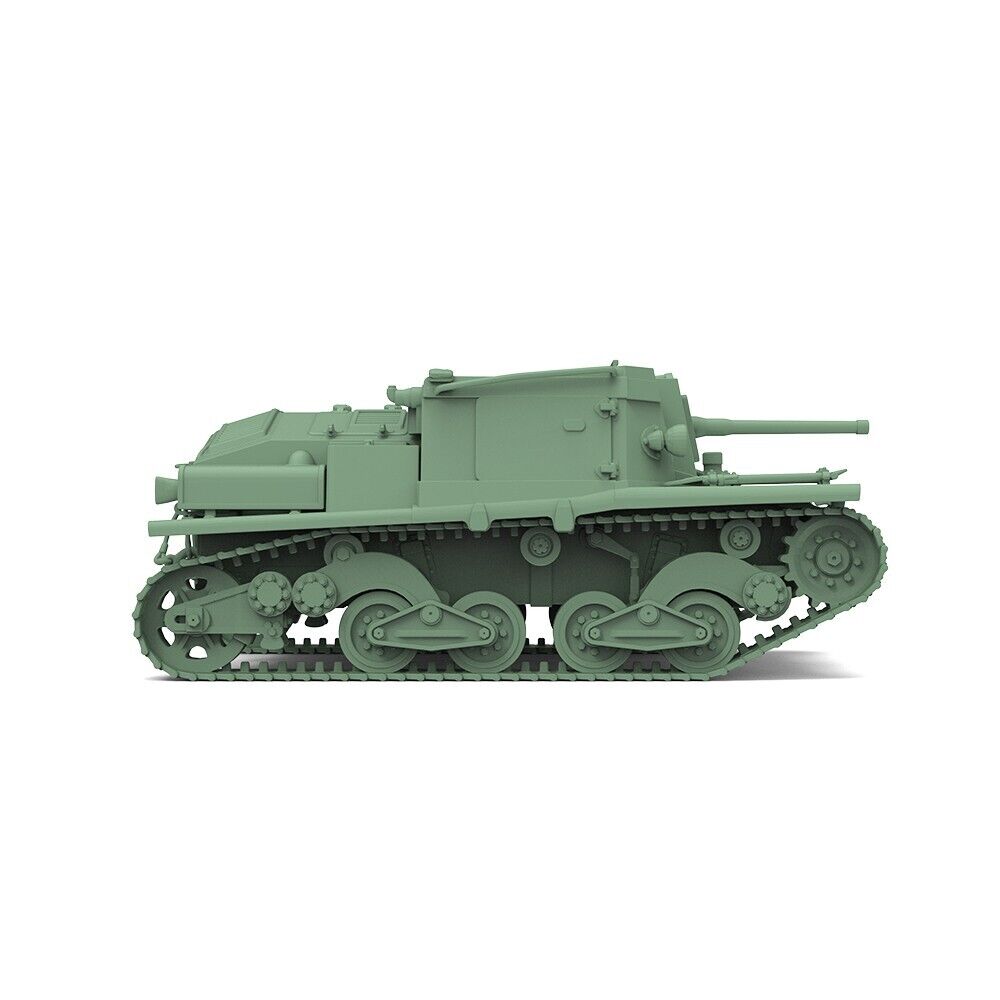 SS220682 1/220 Military Model Kit IA Fiat-Ansaldo L40 47/32 Self-Propelled Gun