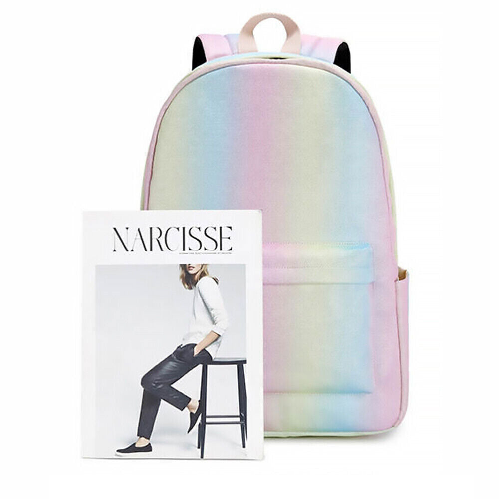 School Bag Opening season Stylish Backpack Students Gradient Schoolbag