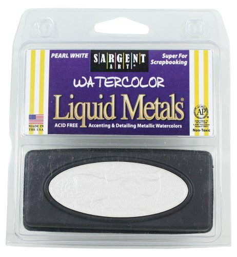 Sargent Art Oval Liquid Metal Watercolors, Pearl White (66-8071)