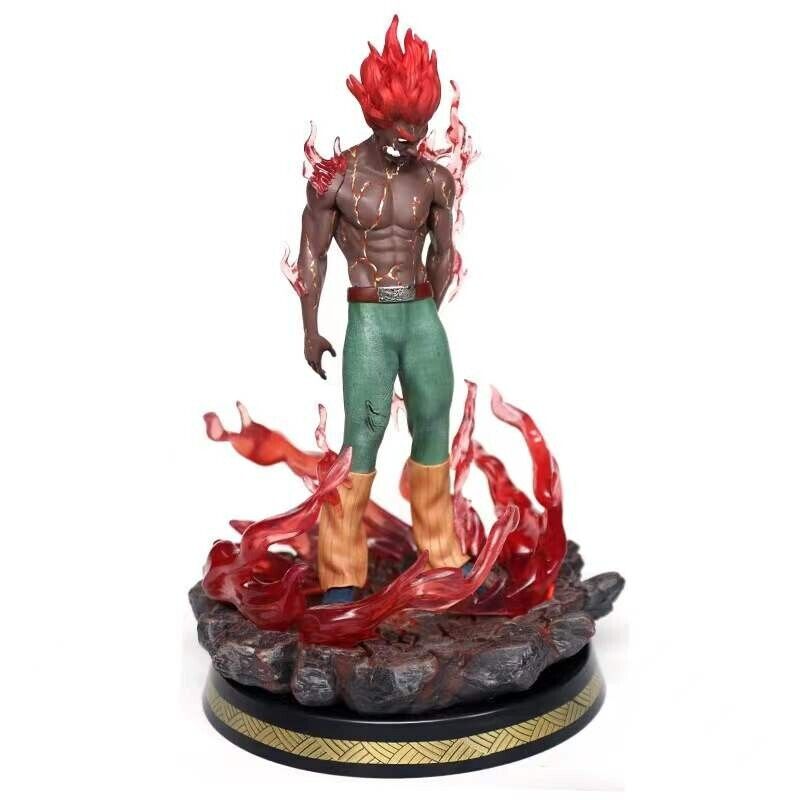 Anime Naruto Shippuden GK Might Guy Eight Gates PVC Action Figure Model Statue