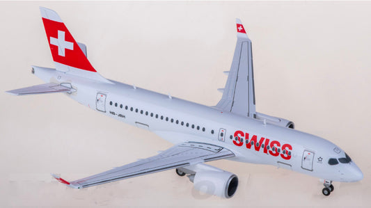 1:200 Herpa Swiss AIRBUS A220-100 Passenger Airplane Diecast Aircraft Model