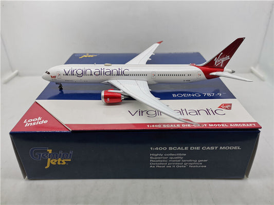 GeminiJets VIRGIN ALLANLIC FOR BOEING B787-9 G-VZIG 1/400 plane Pre-built Model