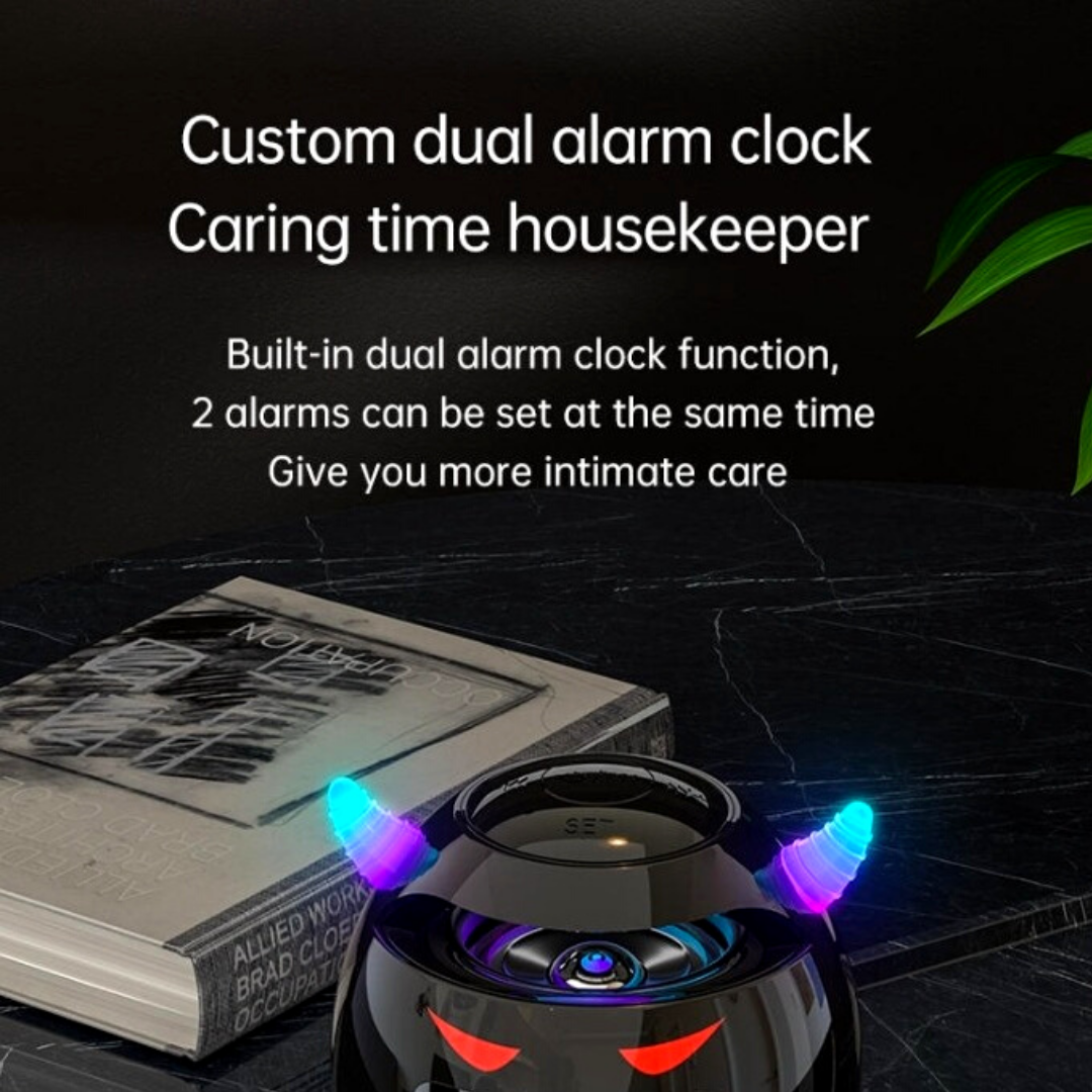 Altavoz Bluetooth Reloj Despertador Digital Led Reproductor Musica Inalambrico