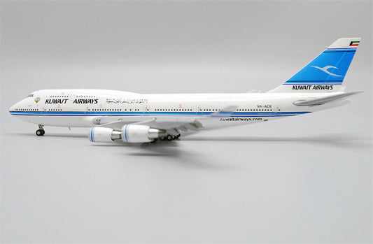 JC Wings Kuwait Airways for Boeing 747-400 9K-ADE Flaps Down 1/400 Plane Model