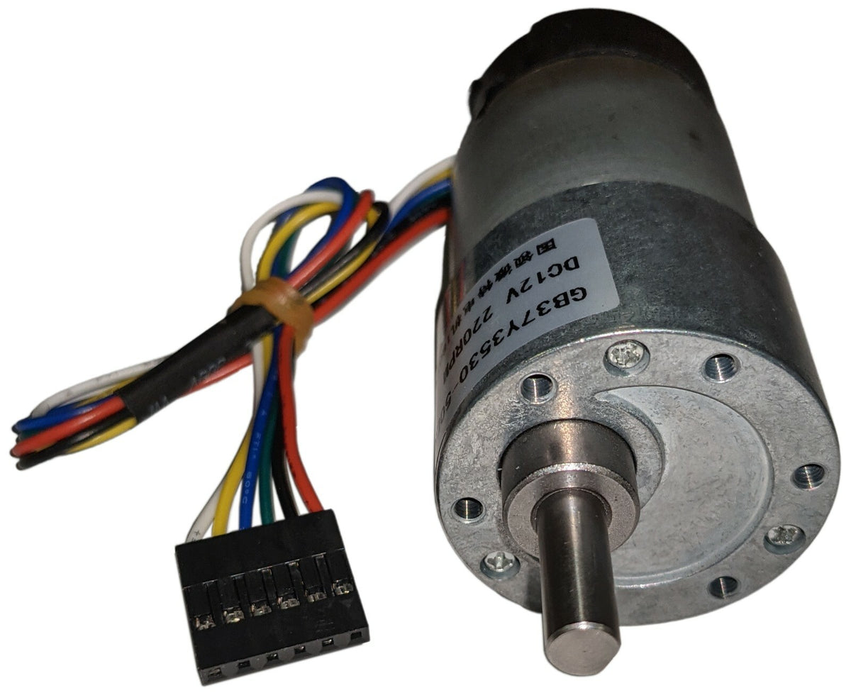 12V 220RPM Gear Motor with Encoder GB37Y3530-50EN