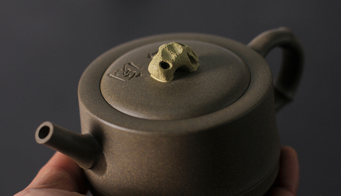 180cc chinese Yixing Handmade Zisha teapot QingDuanClay ZhuJie Gongfu Hu Tea Pot