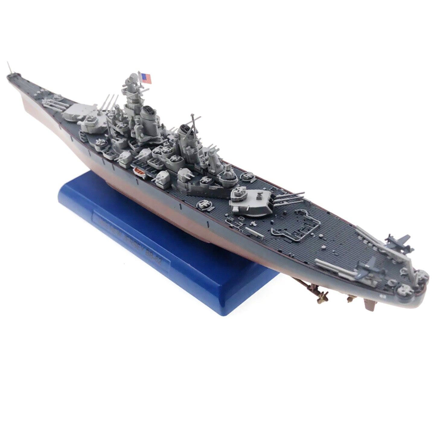 Alloy 1/1000 Scale WWII USS New Jersey BB-62 Battleship Model Collection w/Stand