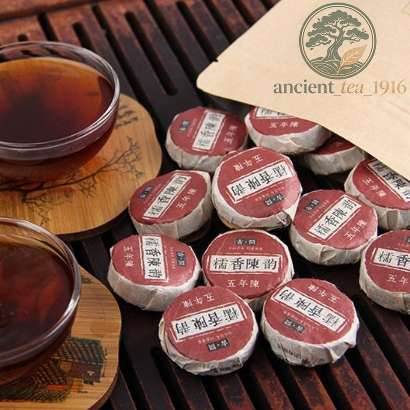500g Ripe Pu'er Mini Tuocha Aged Five Years Glutinous Rice Rich Mellow Aroma