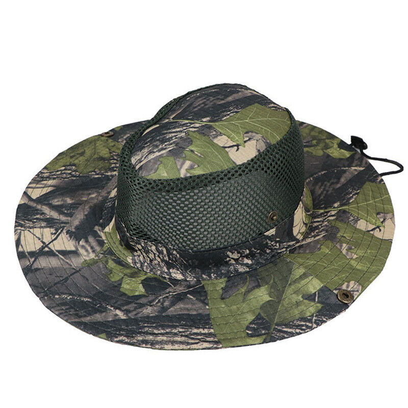 Summer Bucket Boonie Hat Fishing Sun Brim Cool Mesh Top Garden Outdoor Cap Hats