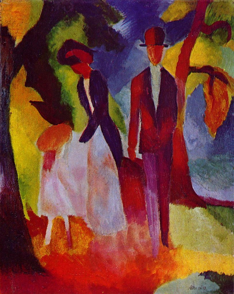 high quality oil painting handpainted on canvas "man,woman,child"